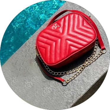 Mochi Handbags : Buy Mochi Navy Blue Printed Handbag Online